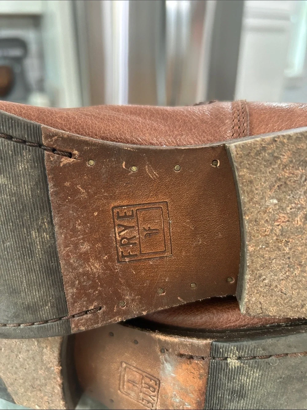 Frye Molly Gore Tall Riding Boot Brown Leather 9B
